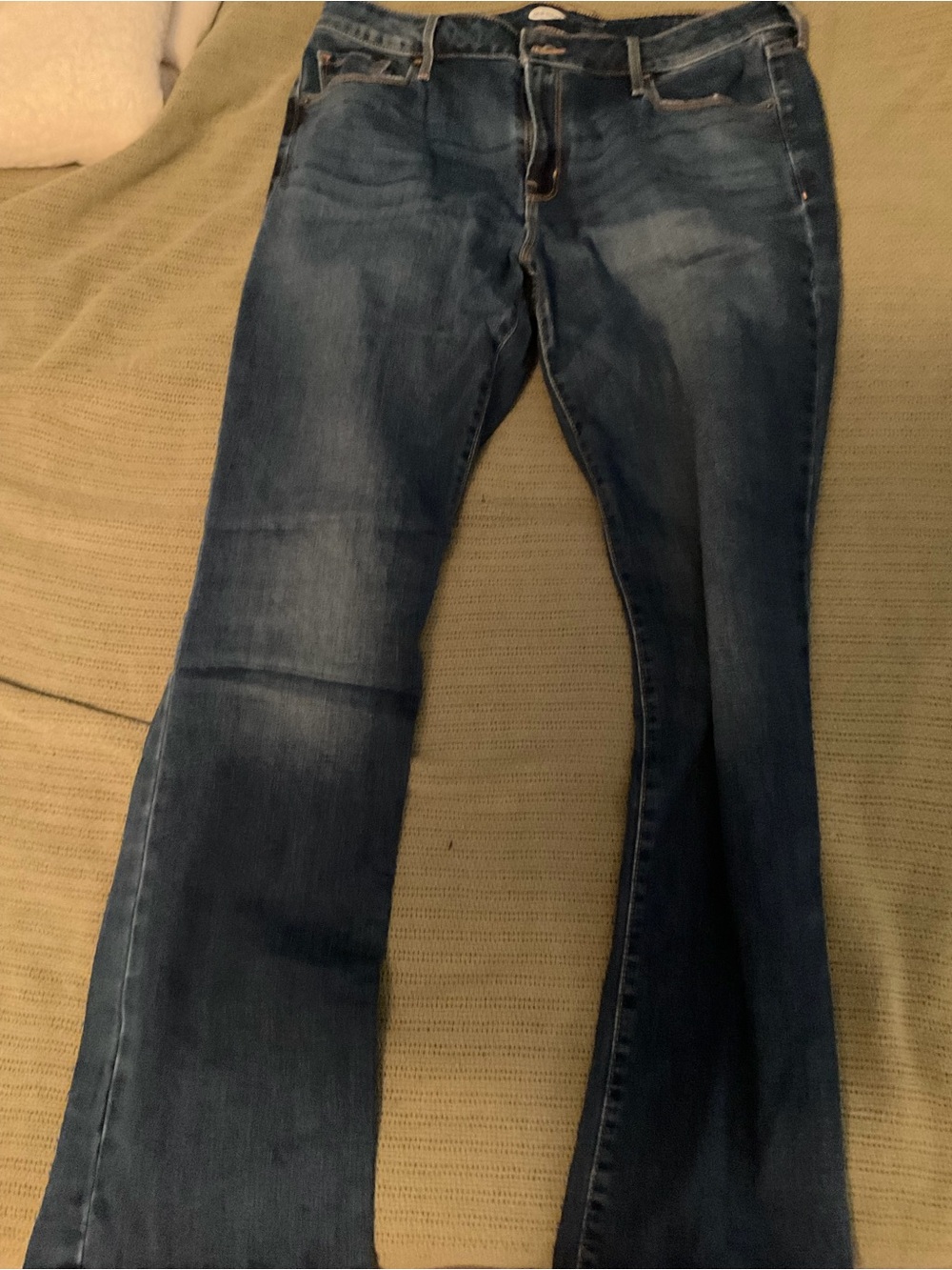 Old Navy Dark Wash Kicker Bootcut Mid-Rise Jeans Size 14